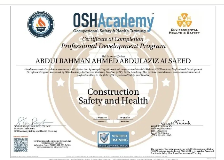 OSHA 30-Hour General Industry