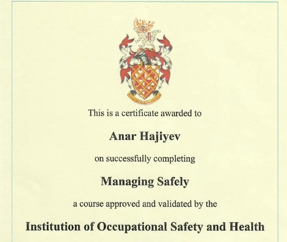 IOSH Managing Safely